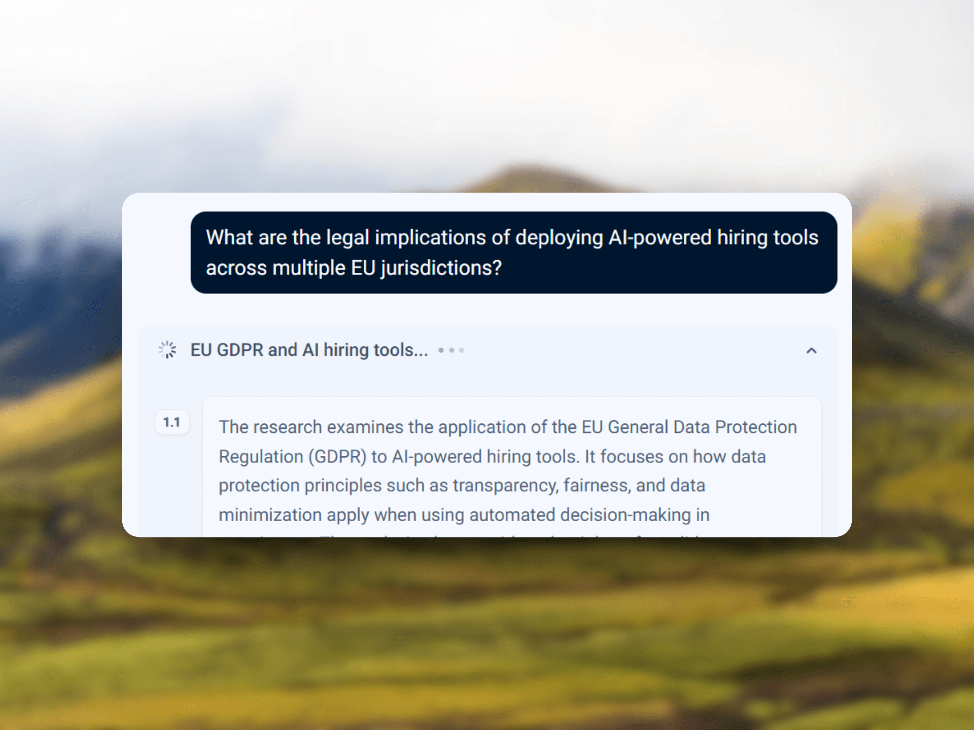 Find answers in seconds